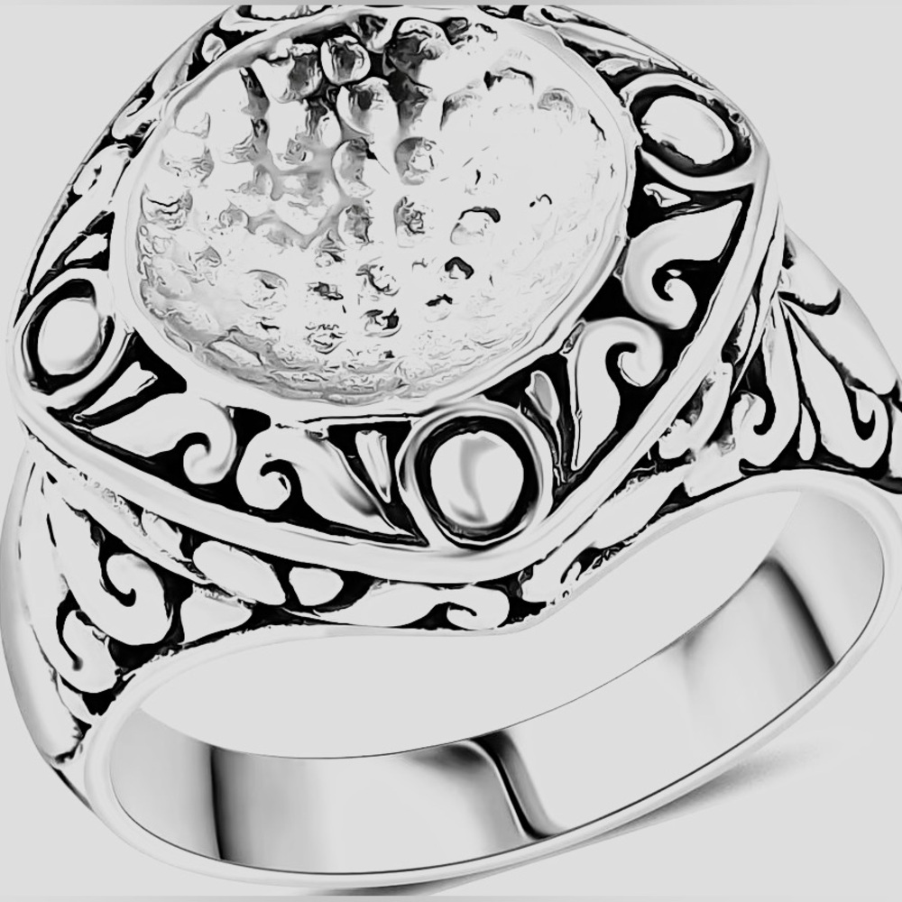 😎 Gorgeous Bali Legacy Floral Ring in Sterling Silver 8 Grams. Size 8” NWB.